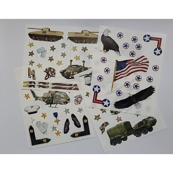 MIXED LOT Marines Jolee's EK Creative Memories in Uniform Design Stickers USA - Picture 6 of 16